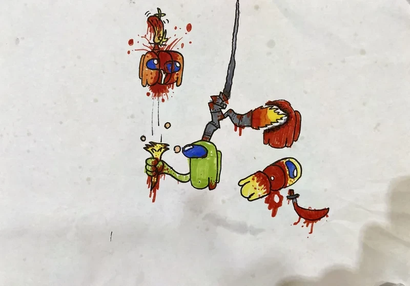 Among us sword battle