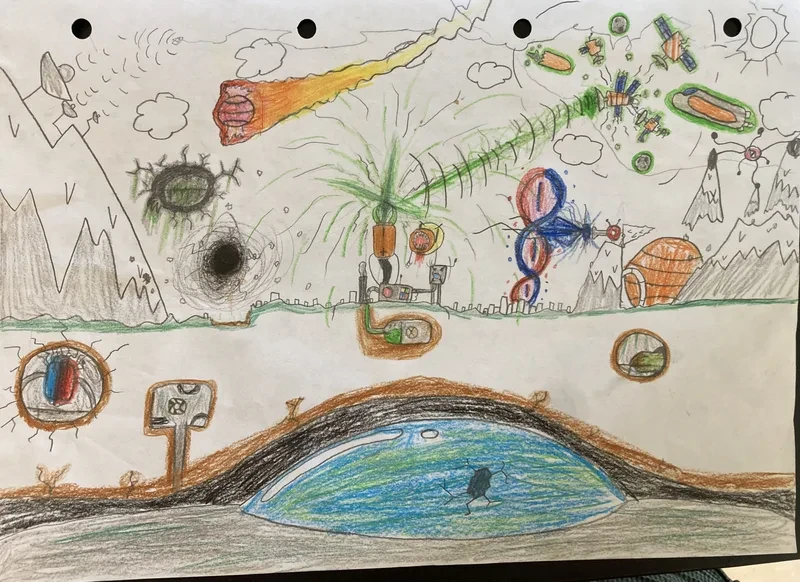 Dream landscape with lake