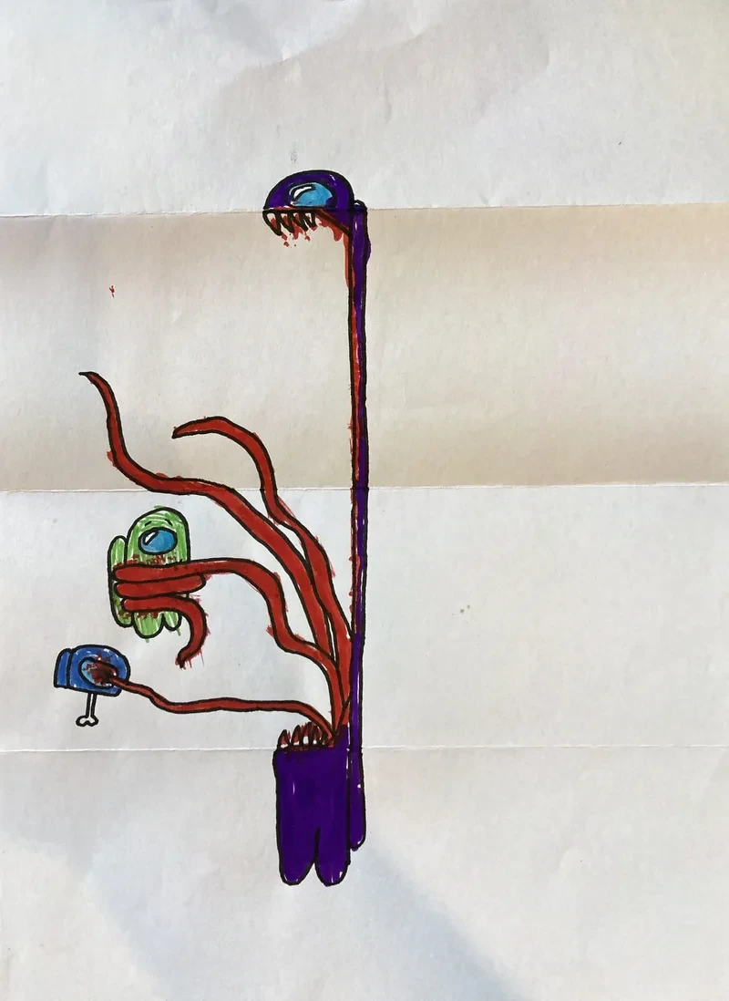 Purple tentacle crewmate