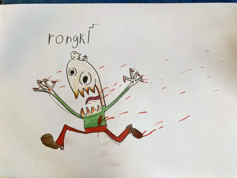 Screaming creature rongkl