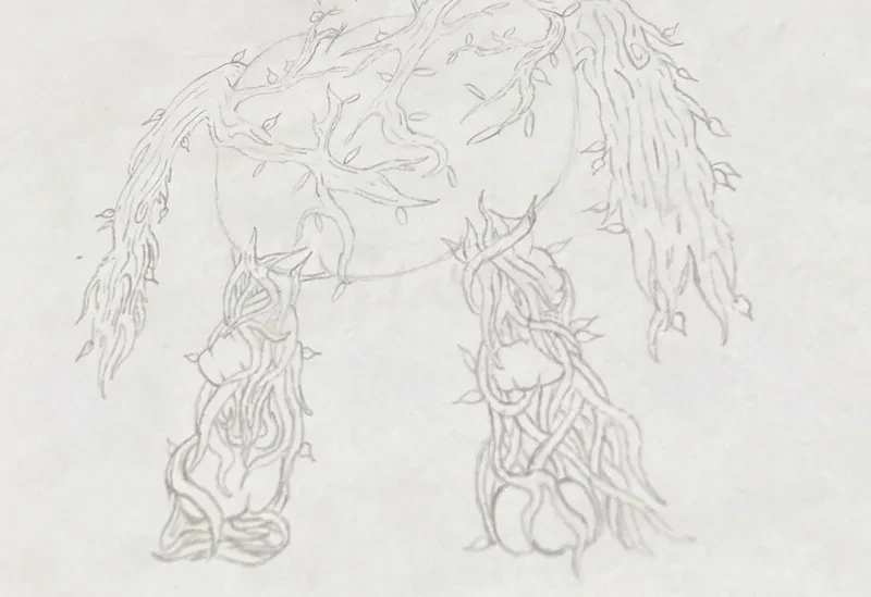 Ent wizard pencil sketch