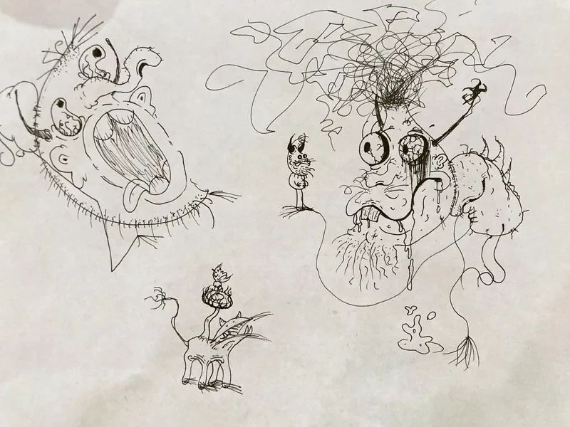 Hairy screaming monsters pen