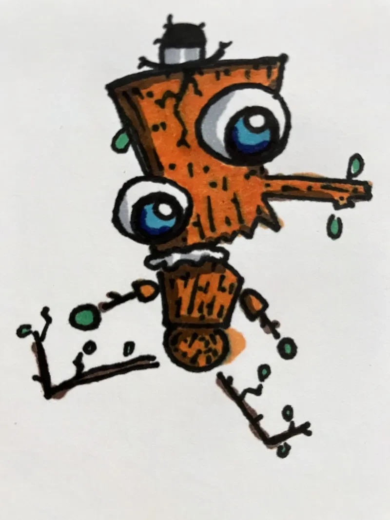 Blue eyed stump runner