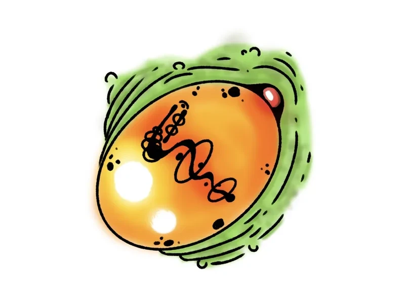 Glowing orange blob