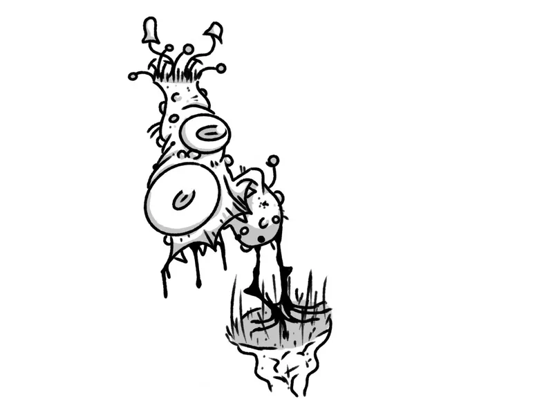 Sketchy mushroom monster