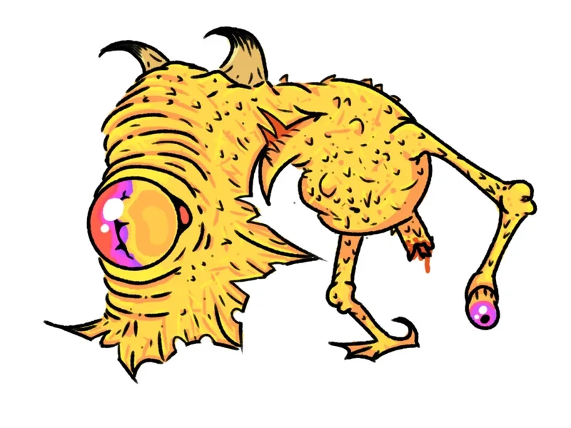 Yellow feathered creature