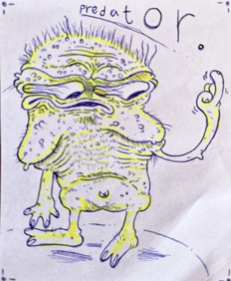 Predator yellow toad monster
