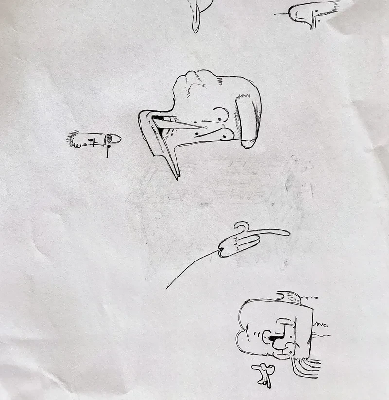Sparse ink doodles