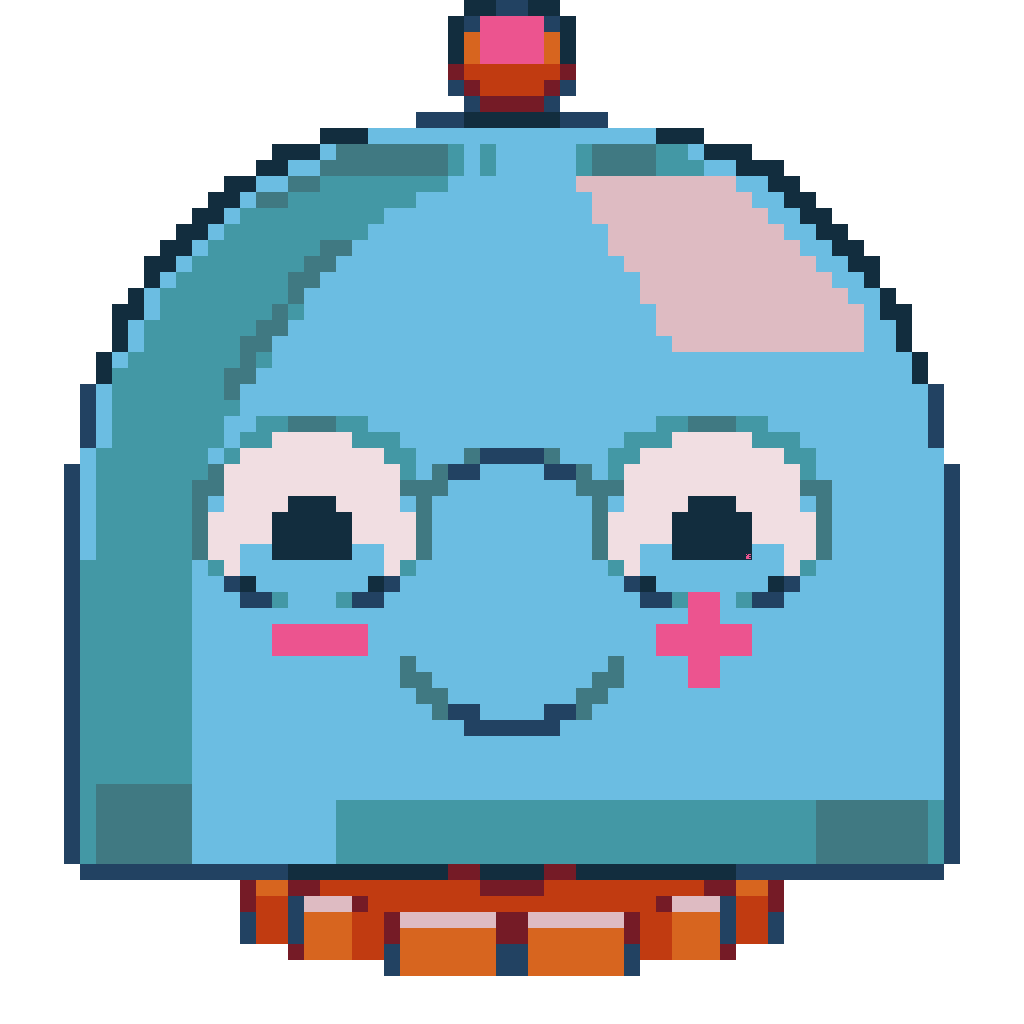 Pixel robot dome neutral