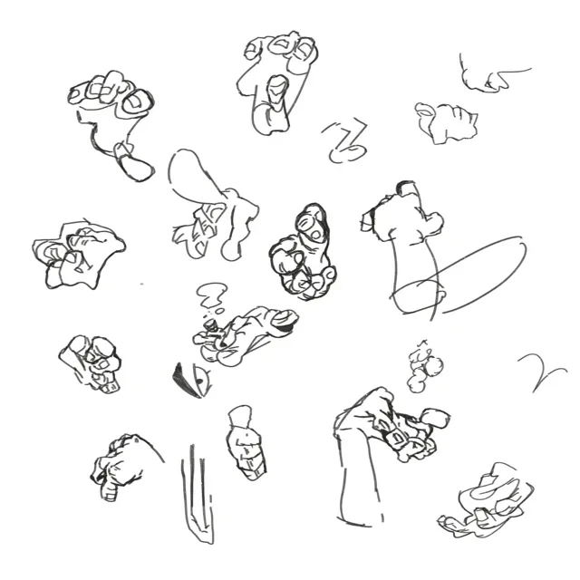 Hand studies 2